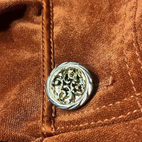 Grunge Orange Ruffle Military Jacket by Cass! - Picture 3 of 7